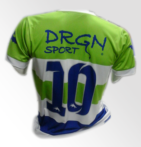 MENS BLUE AND GREEN DRGN JERSEY